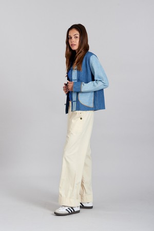 NELLY - Organic Cotton Linen patchwork jacket from KOMODO