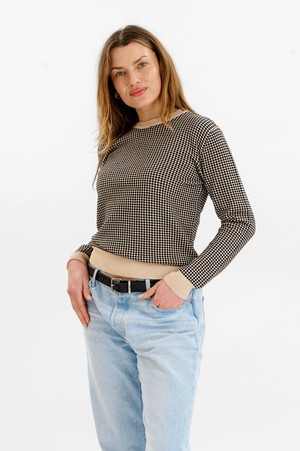 HANA Organic Cotton Jumper - Cream & Black from KOMODO