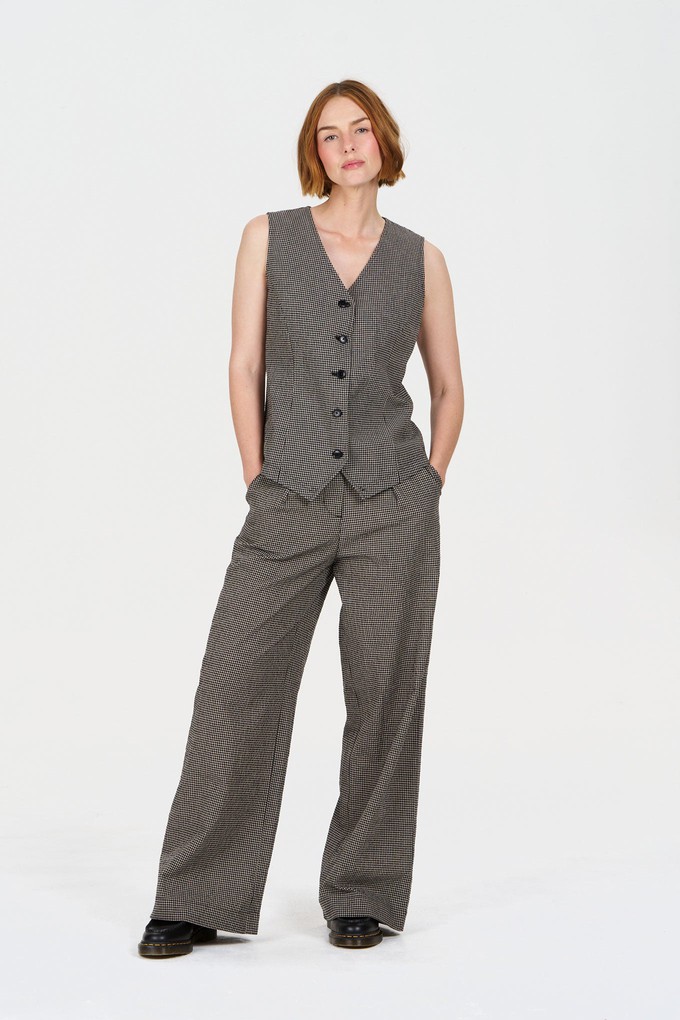 LOLA Organic Cotton Trouser - check from KOMODO