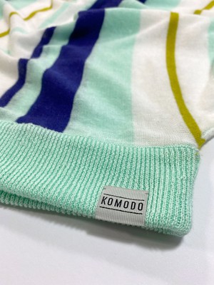 FAA Organic Linen Top Turquoise Stripe from KOMODO