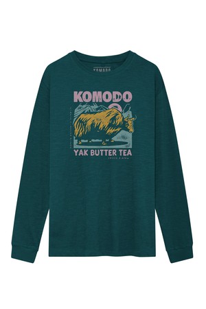 YAK Organic Cotton Tee - Teal from KOMODO