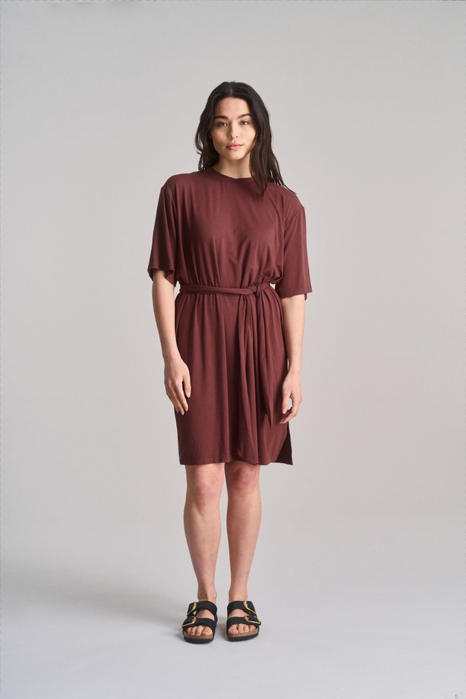 SADIE - Modal Jersey Dress - Chocolate from KOMODO