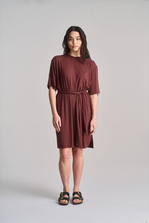 SADIE - Modal Jersey Dress - Chocolate from KOMODO