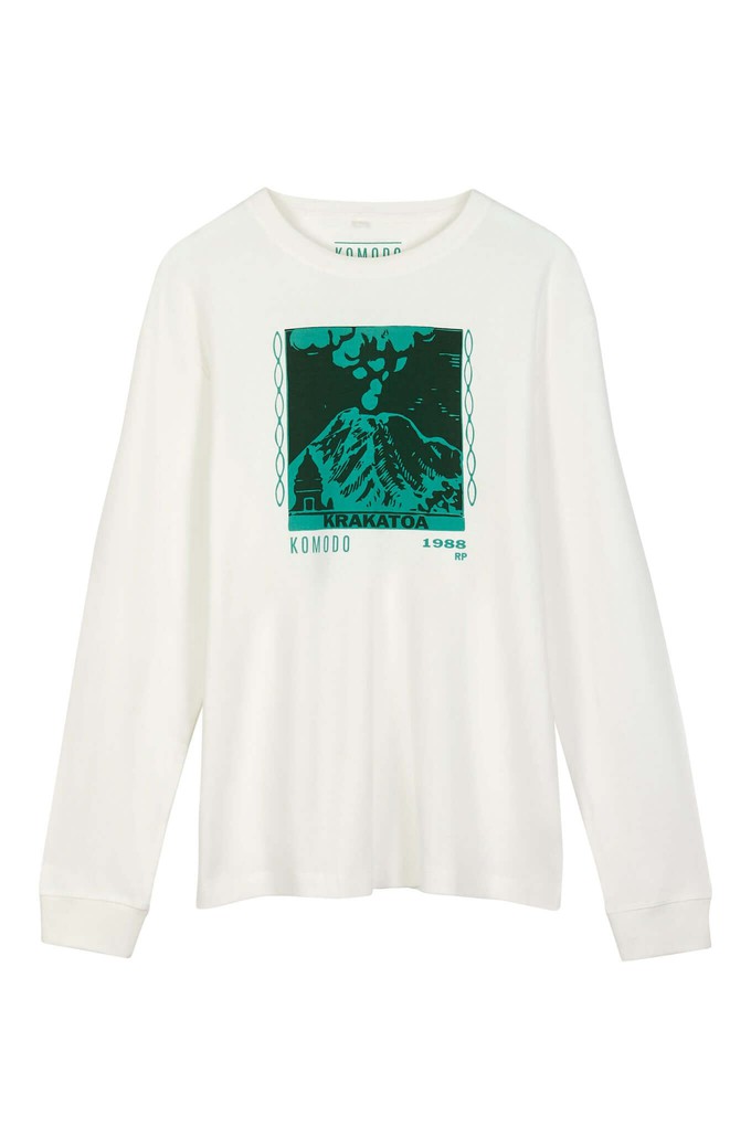 HAKON VOLCANO  - Organic Cotton Tee Off White from KOMODO