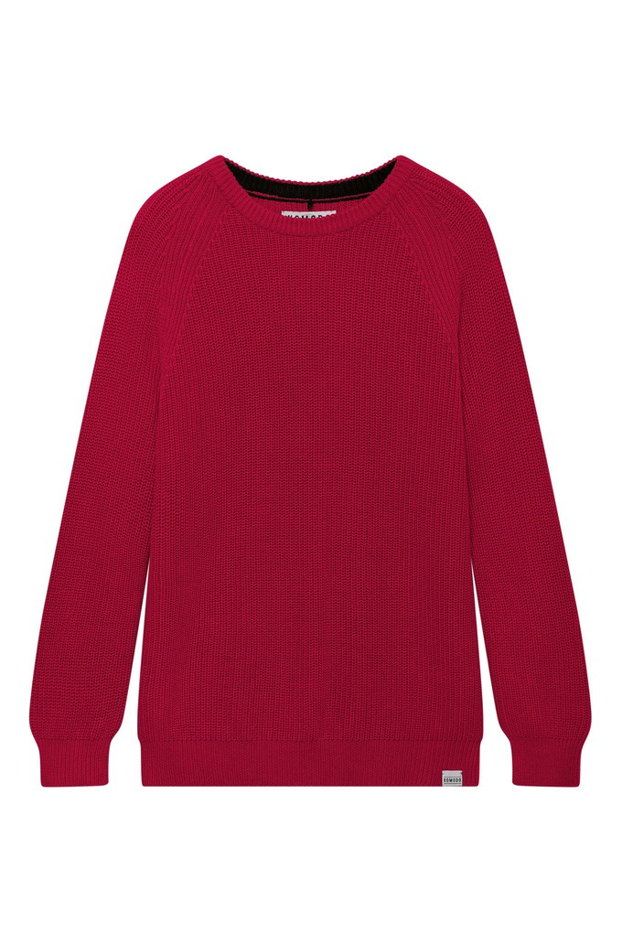 SERGIO - Womens Organic Cotton Jumper Red from KOMODO