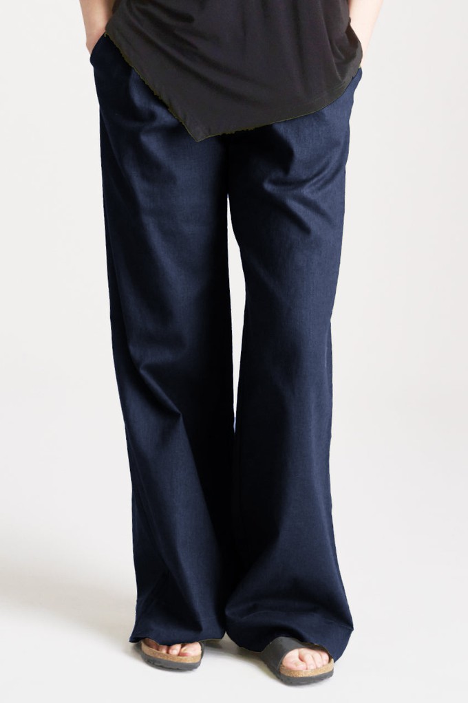 Lion Tencel Linen Trouser - Navy from KOMODO