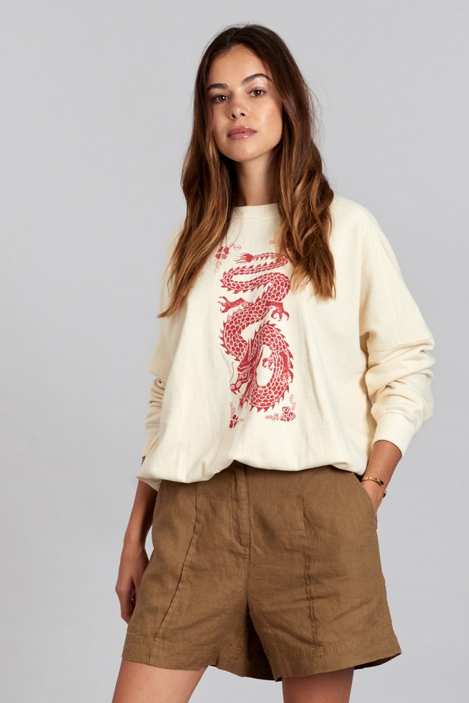 DRAGON - Organic Cotton Print Sweatshirt from KOMODO