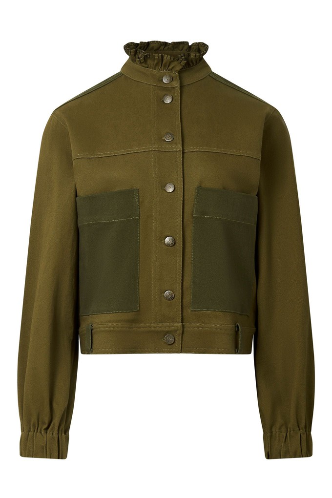 RUFFLE - Organic Cotton Jacket - Dark Green from KOMODO