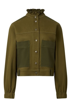 RUFFLE - Organic Cotton Jacket - Dark Green from KOMODO