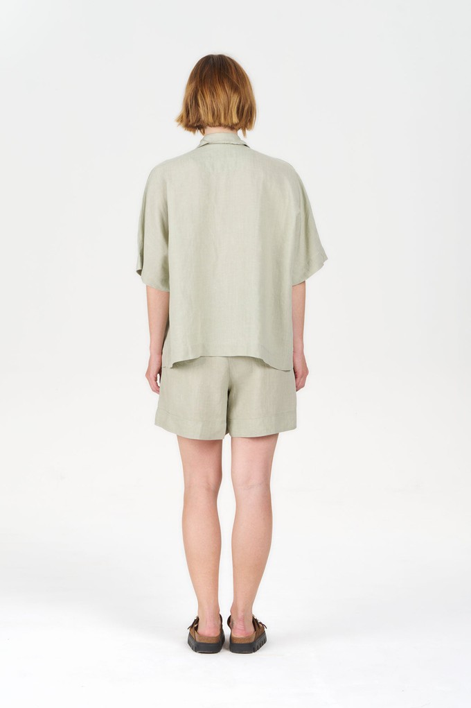 KIMONO Tencel Linen Shirt - Soft sage from KOMODO