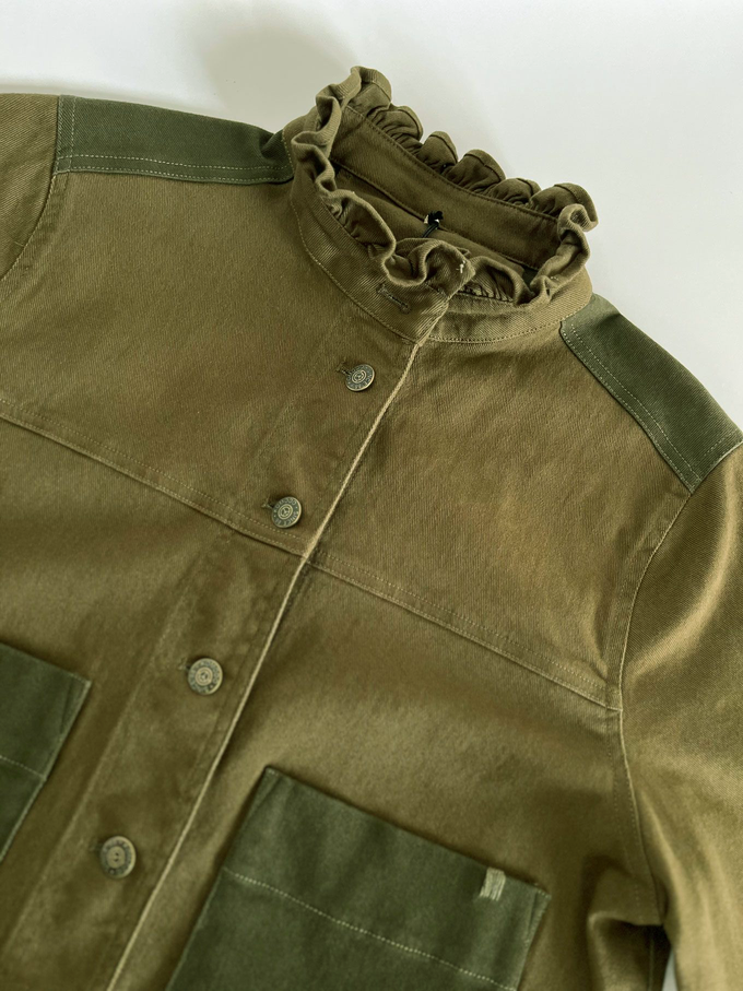 RUFFLE - Organic Cotton Jacket - Dark Green from KOMODO