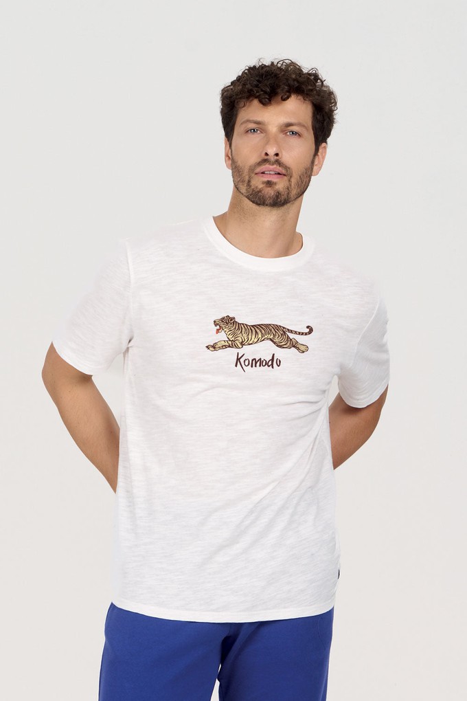 LE TIGRE Organic Cotton Tee - White from KOMODO