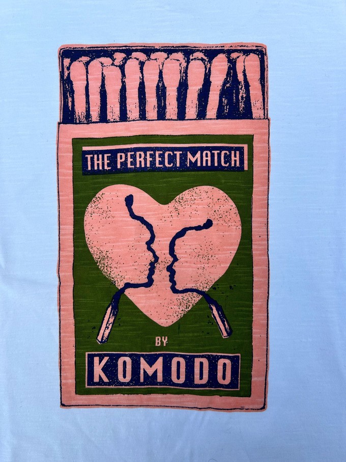 MATCHMAKING - Organic Cotton Tee Off White from KOMODO