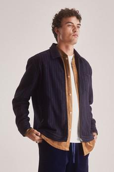 GABE Recycled Poly Wool Blend Jacket - Navy via KOMODO