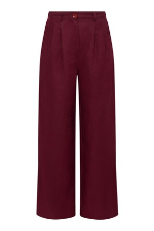 LION - Linen Trousers Berry from KOMODO