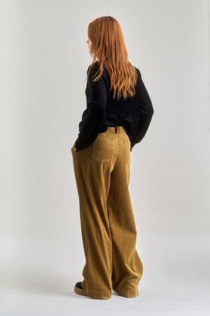 LOLA Organic Cotton Cord Trouser - Olive from KOMODO