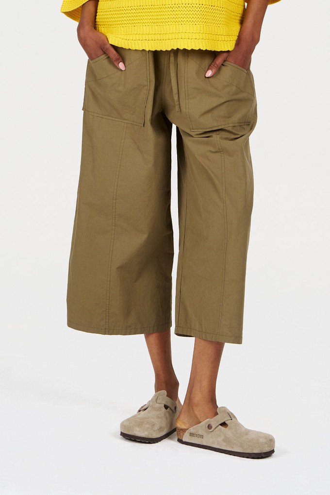 CLEO Organic Cotton Trouser - Khaki from KOMODO