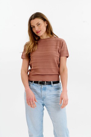 POSEY Organic Cotton Knit Tee - Coffee from KOMODO