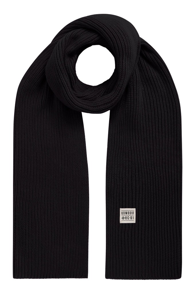 CHO - Fine Merino Scarf Black from KOMODO