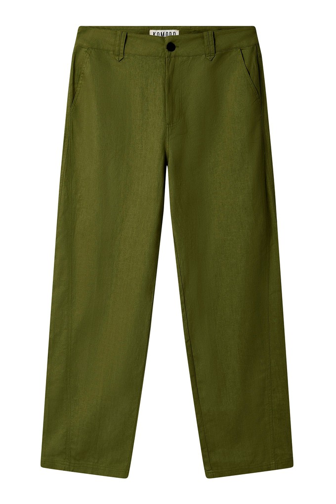 MAKULU - Organic Linen Cotton Trouser - Khaki from KOMODO