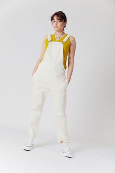 JOY Organic Cotton Dungarees Off White via KOMODO