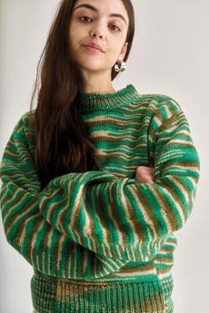 SANG Lambswool Jumper - Green via KOMODO