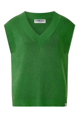 SANDER - Cotton Tencel Vest - Jungle Green from KOMODO