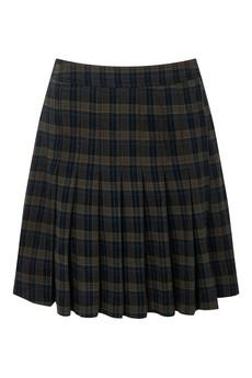 RARA Organic Cotton Flannel Skirt - Navy Check via KOMODO