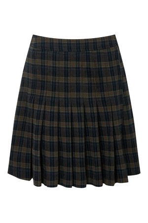 RARA Organic Cotton Flannel Skirt - Navy Check from KOMODO