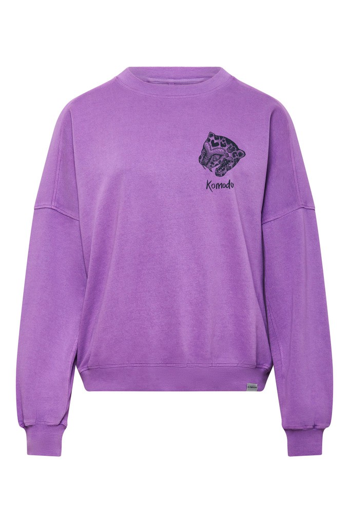 NEPALI LEOPARD - Organic Cotton Womens Sweat from KOMODO