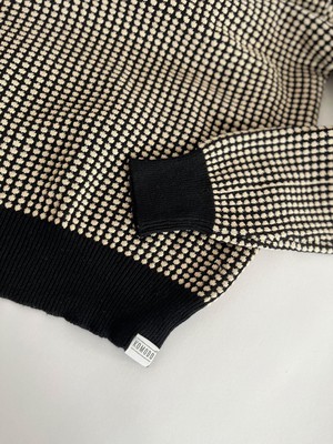 HANA organic Cotton Jumper - Black and Cream White from KOMODO