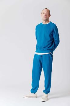 ADAM GOTS Organic Cotton Mens Trackpant Teal Blue from KOMODO