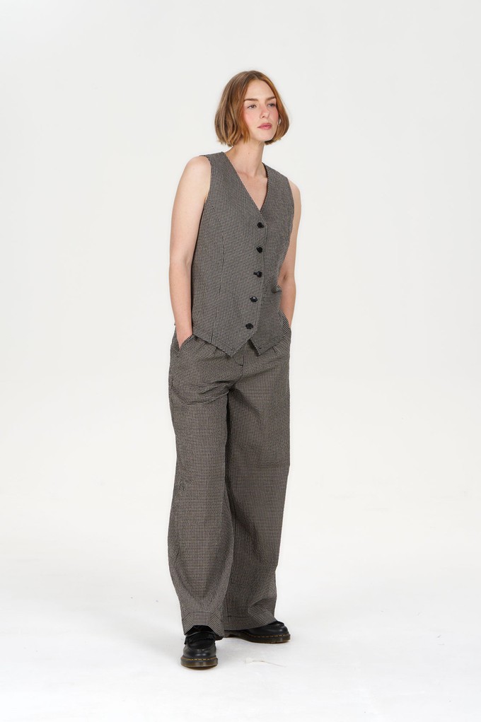 TESSA Organic Cotton Vest - check from KOMODO