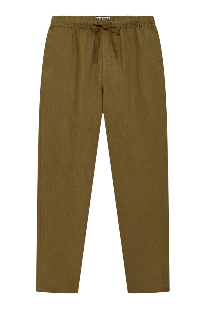 AUGUST - Organic Linen Trouser Khaki from KOMODO