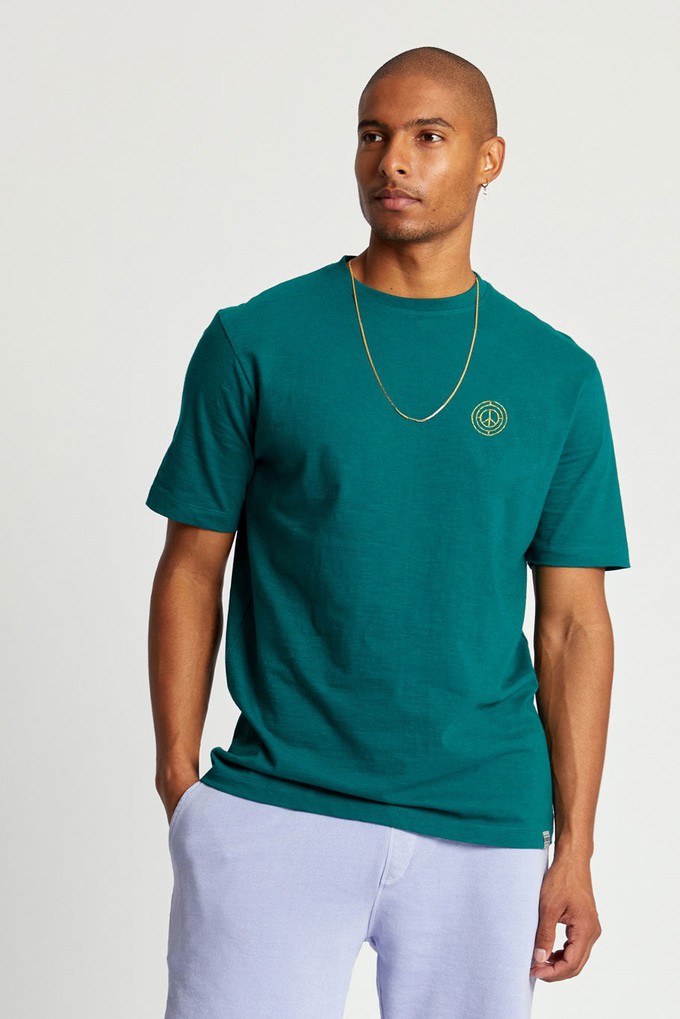 KIN Tee Mens GOTS Organic Cotton - Teal Green from KOMODO