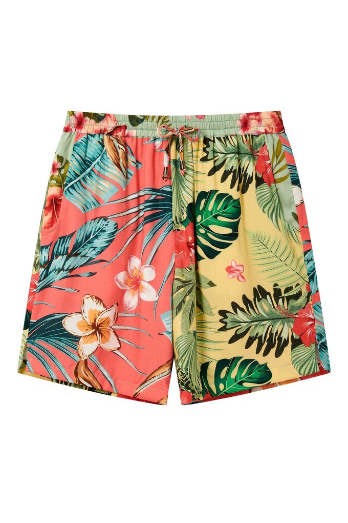 TOM - Tropical Print Rayon Shorts from KOMODO