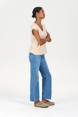 SANDER Organic Ramie Cotton Vest - Sand from KOMODO