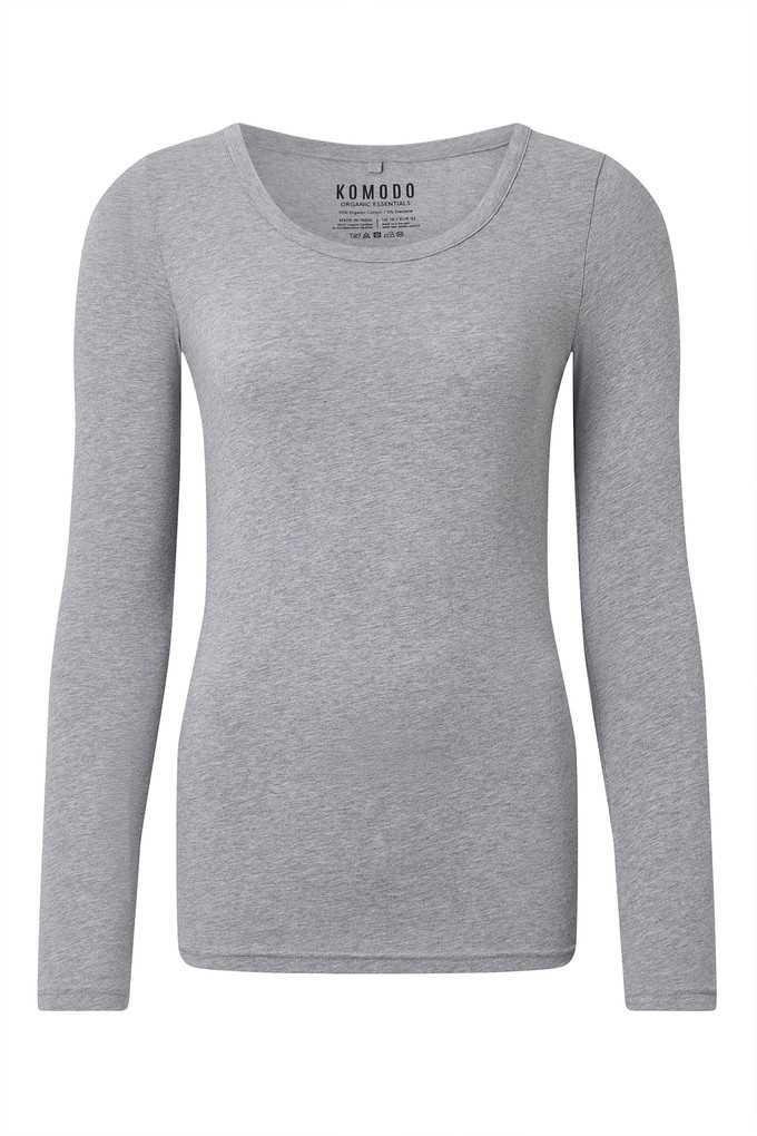 DARCEY Top - GOTS Organic Cotton Grey from KOMODO