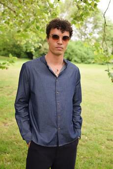 ROBBIE Organic Cotton Chambray Shirt via KOMODO