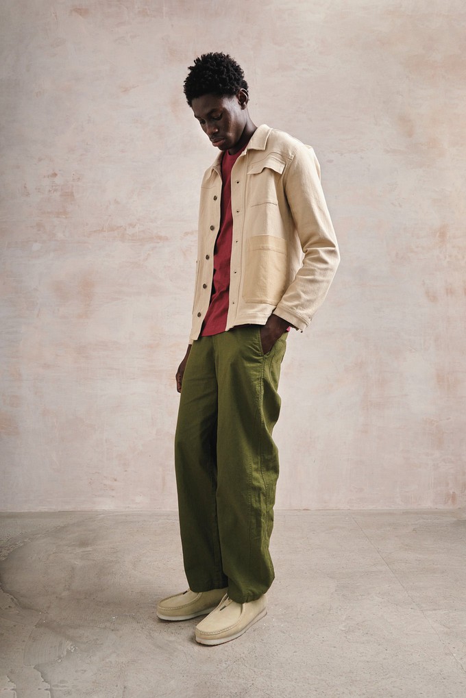 MAKULU - Organic Linen Cotton Trouser - Khaki from KOMODO