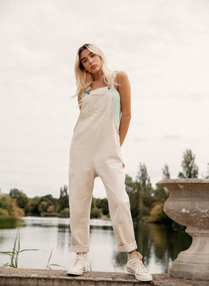 JOY Organic Cotton Dungarees Off White from KOMODO