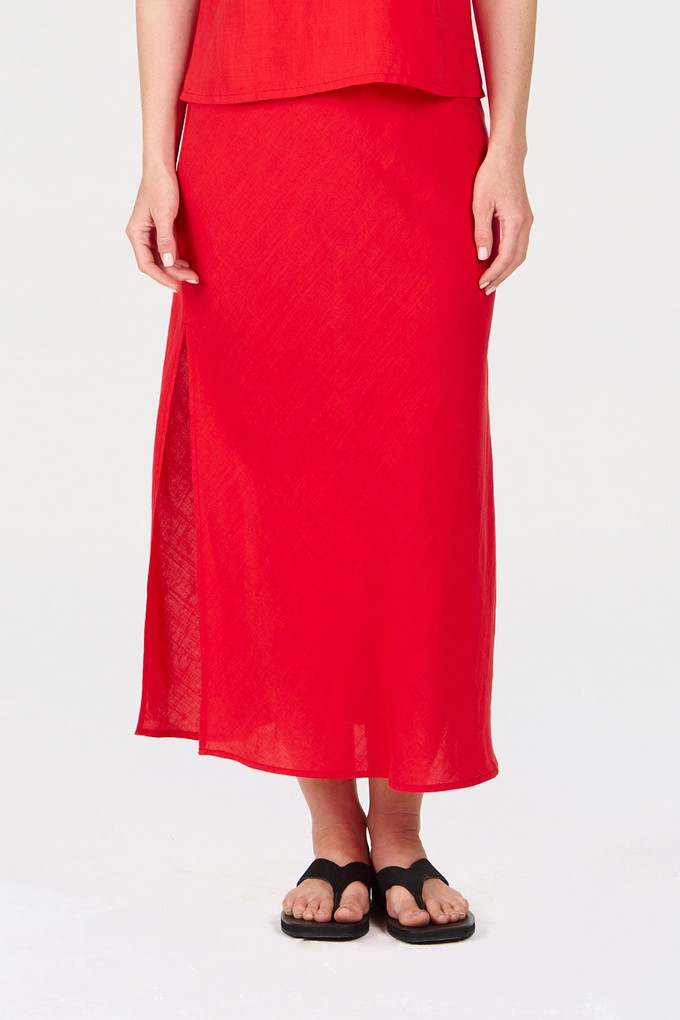 RAY Tencel Linen Skirt - Coral from KOMODO