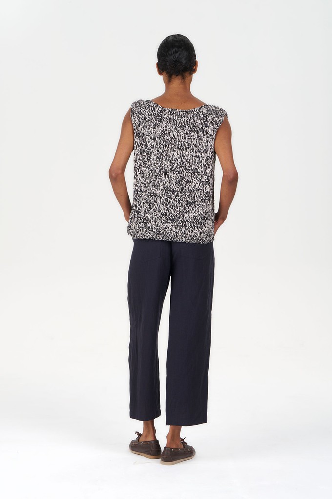 OLIVE Tencel Linen Trouser - Navy from KOMODO