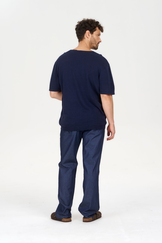 WALT Organic Ramie Cotton Tee - Navy from KOMODO