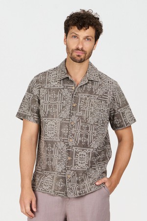 SPINDRIFT Embroidered Organic Linen Shirt from KOMODO