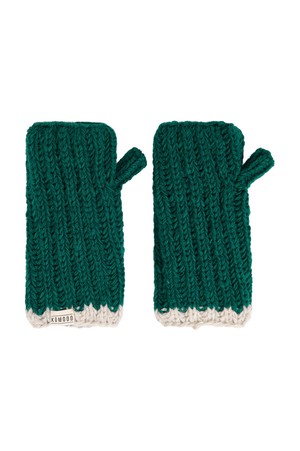 RAFI RIB Fleece Lined Mitten - Evergreen from KOMODO