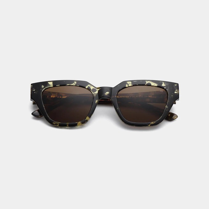 KAWS - Black / Yellow Tortoise Sunglasses by A.Kjaerbede from KOMODO