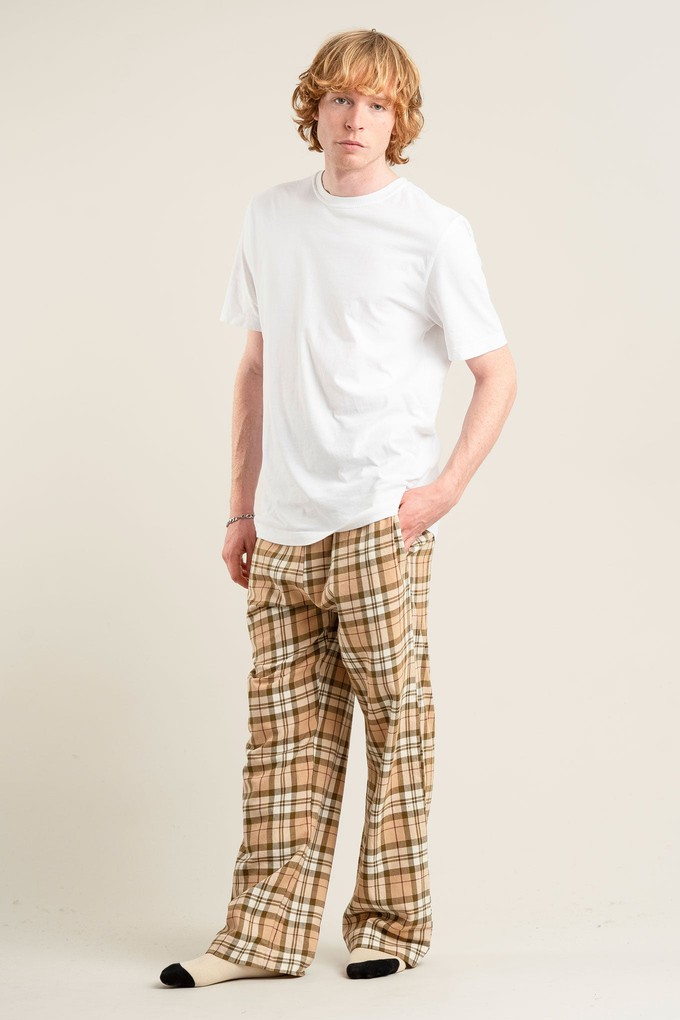 JIM JAM Mens Organic Cotton Pyjama Bottoms - Sand from KOMODO