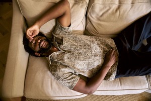 SPINDRIFT Embroidered Organic Linen Shirt from KOMODO