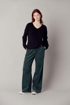 TIGER - Organic Cotton Jumbo Cord Trouser Soft Ivy via KOMODO